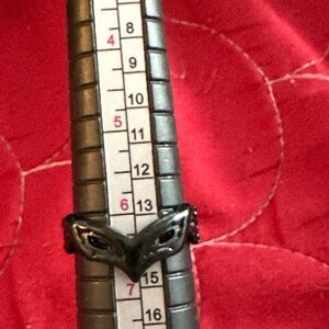 Black Goth Gothic Punk Grunge Emo Masquerade Ring Size 6.5 (5/20$)